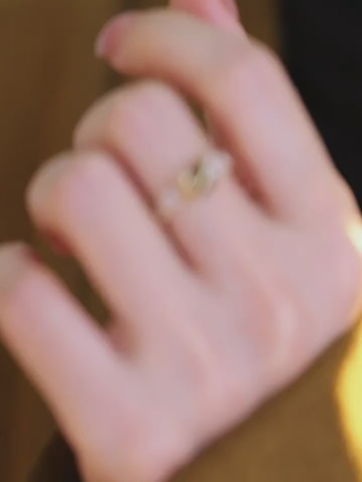 Bague Planète Œil de Tigre en Cristal de Guérison, Talisman Richesse et Courage
