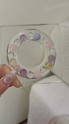Clear Quartz‑Rose Quartz‑Citrine‑Amethyst‑Aquamarine Bracelet - Attract Abundance