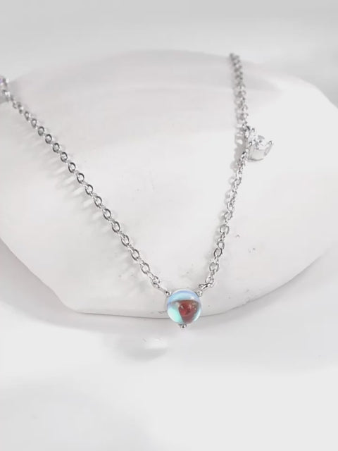 Luminous Moonstone Necklce&Earrings Jewelry Set - Emotional Healing