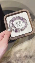 Bracelet « Muguet » en Améthyste naturelle – Sagesse ouverte, Attire les bienfaiteurs