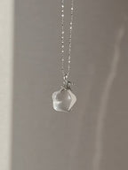 Collier Étoile Trapue en Quartz Clair AA – Purifie l'aura, Manifeste les souhaits