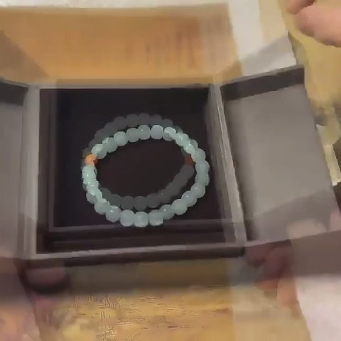 Natural Hetian & Southern Red Agate Bracelet - Lasting Fortune and Smooth Life