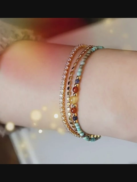 Collier en cristal naturel couronne vintage
