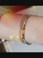 Collier en cristal naturel couronne vintage