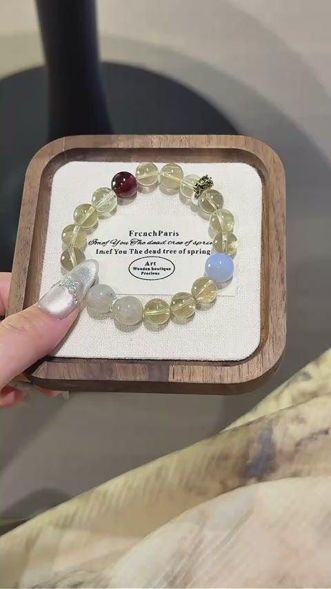 Bracelet « Muguet » en Améthyste naturelle – Sagesse ouverte, Attire les bienfaiteurs