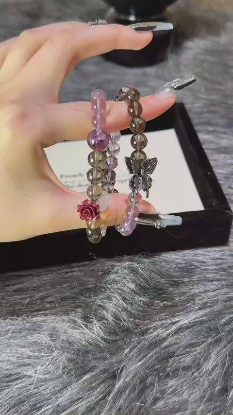 Bracelet « Muguet » en Améthyste naturelle – Sagesse ouverte, Attire les bienfaiteurs