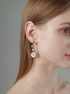 Spring Daisy Pendant Earrings - Pure Heart, Endless Bright Hope