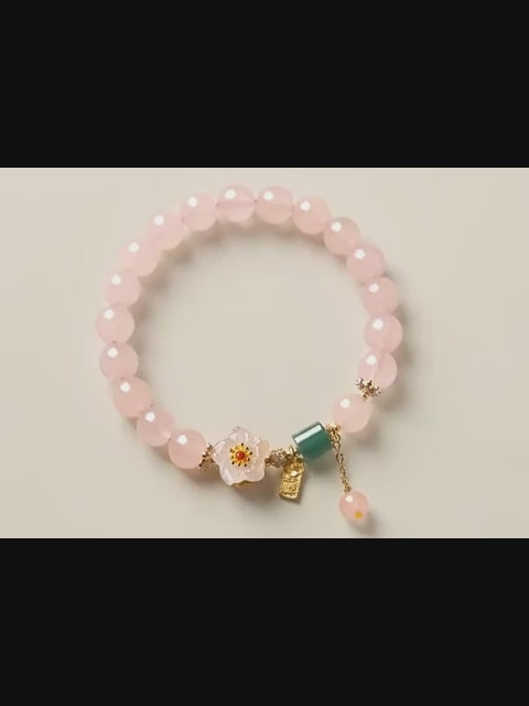 Bracelet en cristal naturel Sakura Love