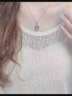 Ocean Whisper Aquamarine Necklace - Quiet Protection and Confidence