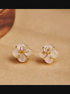 Boucles d'oreilles en cristal naturel Lotus Era