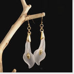 Boucles d'oreilles en quartz clair Clarté Volubilis