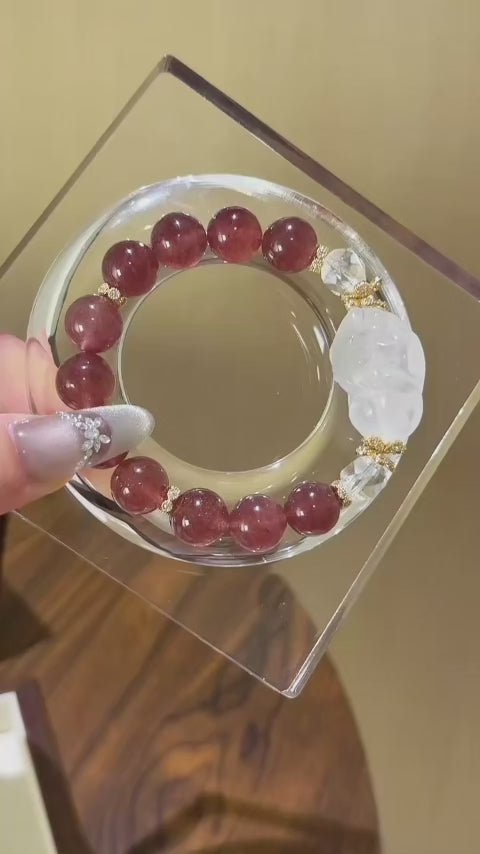 Bracelet « Muguet » en Améthyste naturelle – Sagesse ouverte, Attire les bienfaiteurs