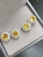 Boucles d'oreilles Solara en cristal naturel