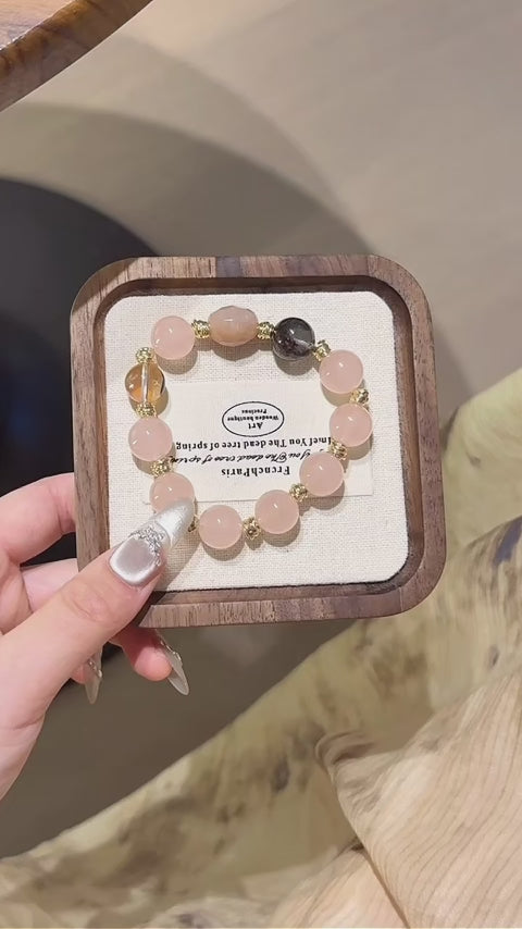 Rose Quartz Bracelet - Draw Supportive Allies