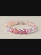 Bracelet en cristal naturel murmure de pétales