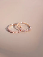 Bague Quartz Rose – Cœur Ouvert, Attire l'Amour, Épanouissement Printanier