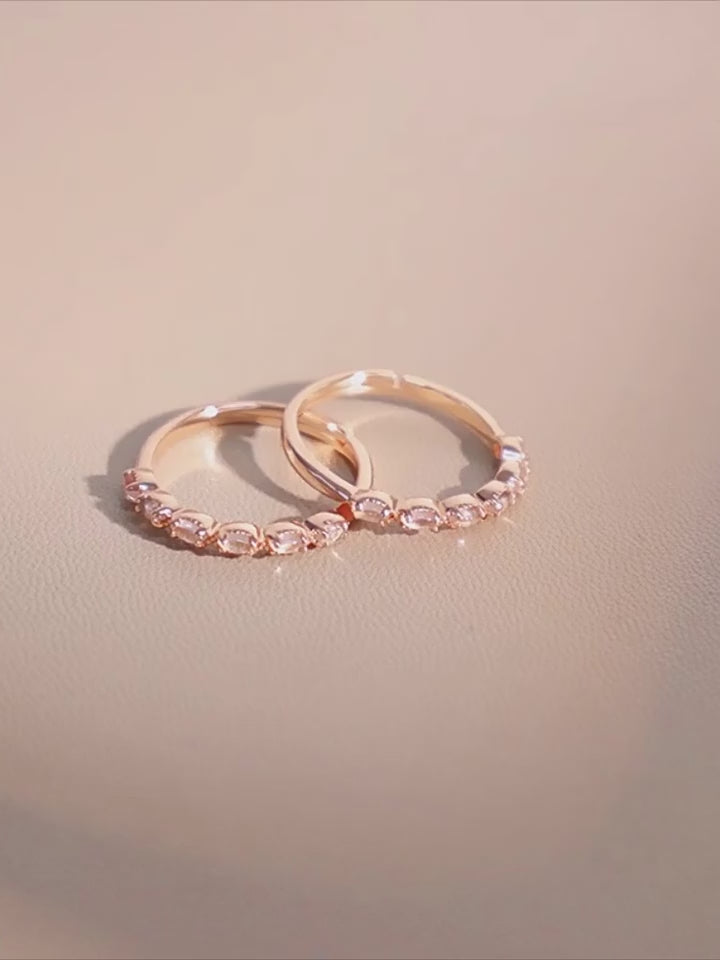 Bague Quartz Rose – Cœur Ouvert, Attire l'Amour, Épanouissement Printanier