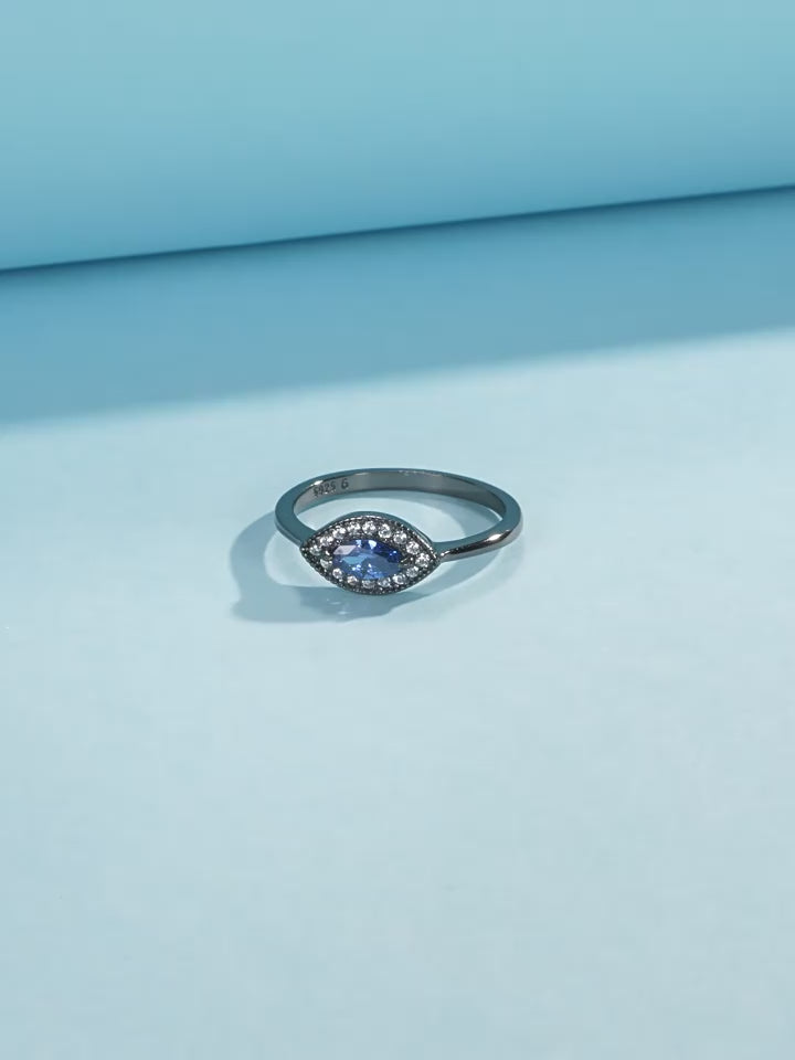 Bague de protection mauvais œil noir – Chasse-malheur, Porte-bonheur