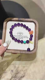 Bracelet « Muguet » en Améthyste naturelle – Sagesse ouverte, Attire les bienfaiteurs