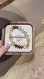 Clear Quartz & Agarwood Bracelet - Calm & Quiet the Mind