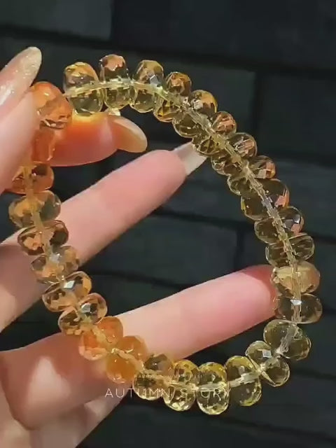 Bracelet en cristaux naturels du chakra du plexus solaire