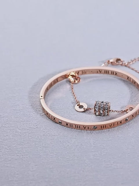 Roman Numerals 2pcs Set Bracelets, Exclusive Gentleness and Elegance for Yourself