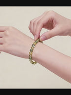 Bracelet en cristal naturel Golden Freedom