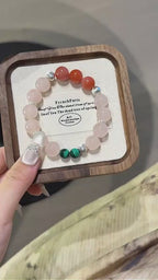 Bracelet « Muguet » en Améthyste naturelle – Sagesse ouverte, Attire les bienfaiteurs
