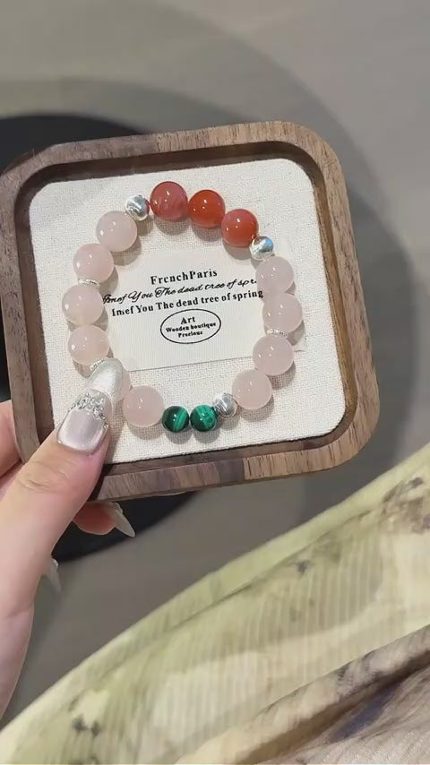 Bracelet « Muguet » en Améthyste naturelle – Sagesse ouverte, Attire les bienfaiteurs