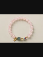 Bracelet en cristal naturel « Amour Destiné »