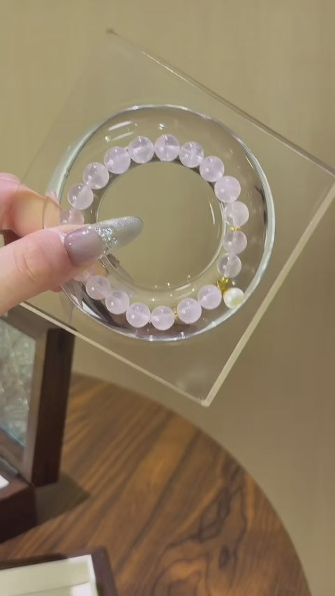 Bracelet « Muguet » en Améthyste naturelle – Sagesse ouverte, Attire les bienfaiteurs