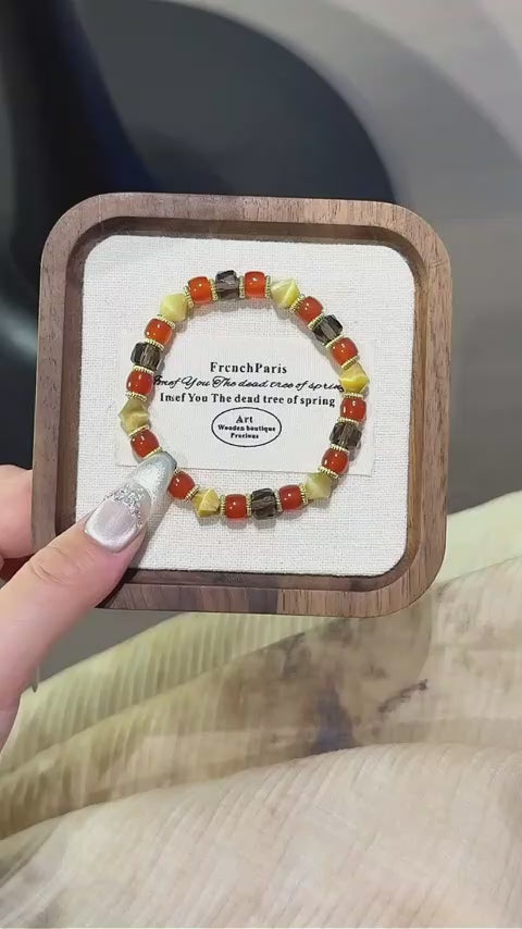 Bracelet « Muguet » en Améthyste naturelle – Sagesse ouverte, Attire les bienfaiteurs