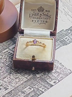 Bague Améthyste Naturelle Rose Vintage