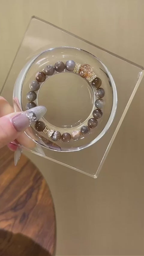 Bracelet « Muguet » en Améthyste naturelle – Sagesse ouverte, Attire les bienfaiteurs