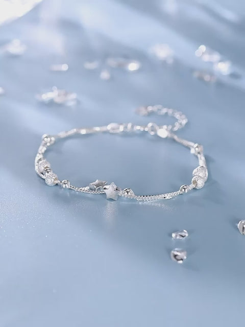 Dainty Double-layer Stars Bracelet – Wish Upon the Stars