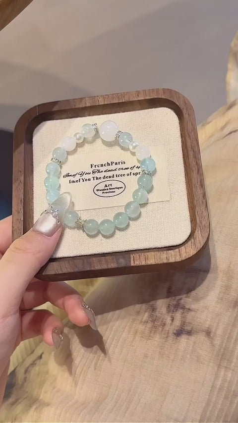Bracelet « Muguet » en Améthyste naturelle – Sagesse ouverte, Attire les bienfaiteurs