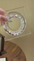 Rose Quartz, Blue Moonstone & Clear Quartz Pixiu Bracelet - Boost Personal Charisma