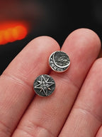 Boucles d'oreilles claires Lunastellum