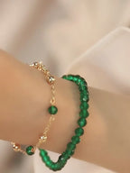 Collier en cristal naturel couronne vintage