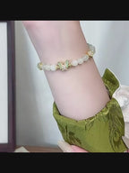 Butterfly Hetian Jade Gradient Bracelet - Calm Mind, Steady Good Fortune