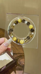 Golden Tiger’s Eye Smoky Quartz Bracelet - Boost Inner Well‑being