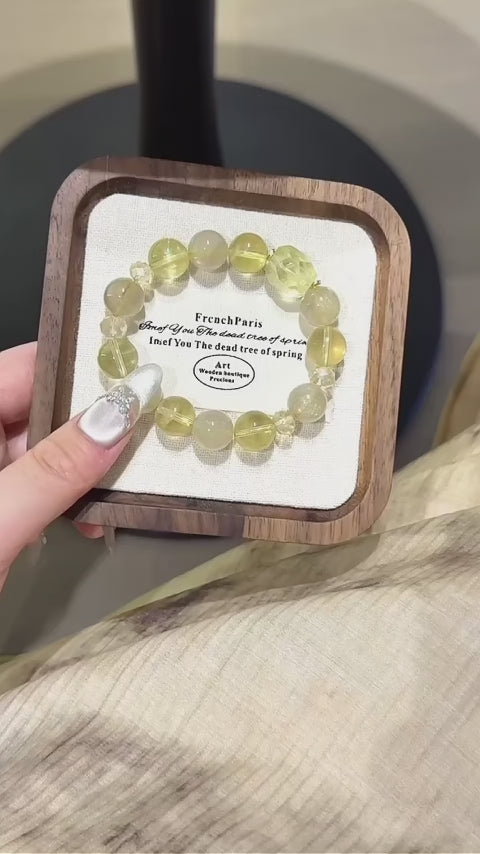 Golden Rutilated Quartz & Citrine Bracelet - Energy Surge