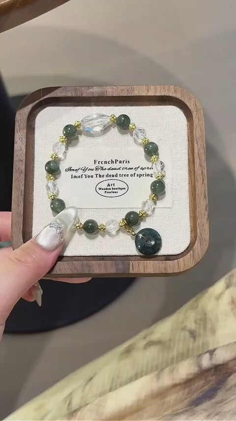 Bracelet « Muguet » en Améthyste naturelle – Sagesse ouverte, Attire les bienfaiteurs