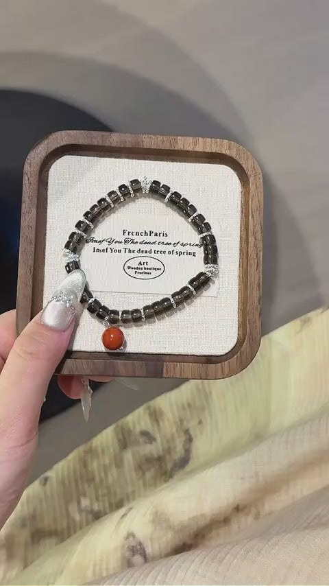Bracelet « Muguet » en Améthyste naturelle – Sagesse ouverte, Attire les bienfaiteurs
