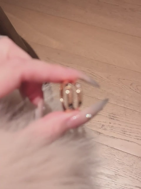 Bague Couronne en Améthyste Naturelle – Esprit Calme, Chance Éclatante