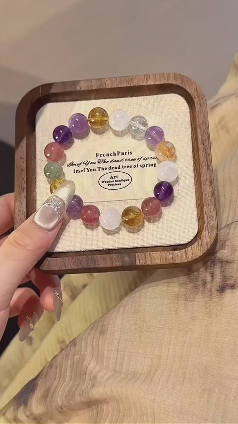 Multi‑Stone Crystal Bracelet-Joy & Stress Relief