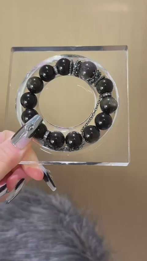 Bracelet « Muguet » en Améthyste naturelle – Sagesse ouverte, Attire les bienfaiteurs