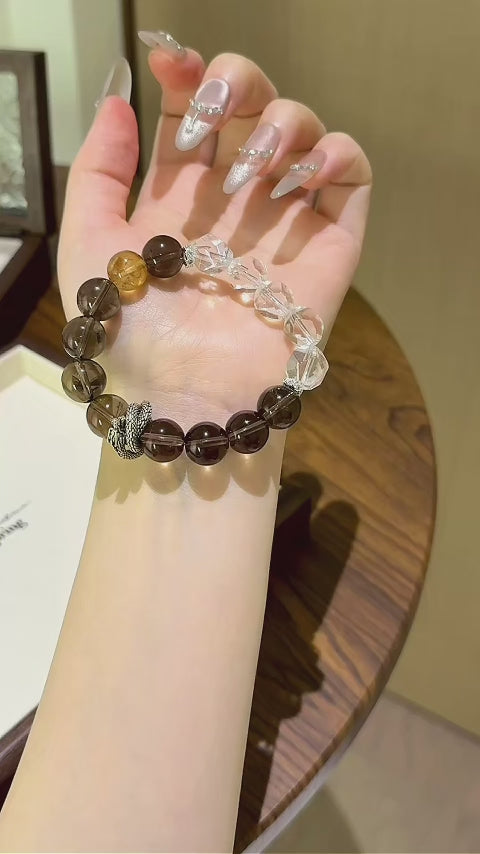 Bracelet « Muguet » en Améthyste naturelle – Sagesse ouverte, Attire les bienfaiteurs
