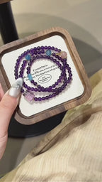 Bracelet « Muguet » en Améthyste naturelle – Sagesse ouverte, Attire les bienfaiteurs