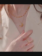Collier Lune et Étoile Bouclier de la Vaillance